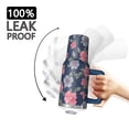 thumbnail image 3 of Flower Floral Print Pattern 40oz Tumbler with Handle and Lid, Double Wall Vacuum Insulated Tumbler, Gift Cups for Women and Men, 3 of 6