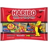 HARIBO Trick or Treat Trio Halloween Assorted Fruit Flavor and Shapes Gummy Candy, 20.4oz Bag, 45ct Mini Gummy Pouches