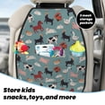 thumbnail image 4 of Horse Cow Pig Sheep Rabbit Bird Mats Back Seat Protectors, Car Seat Protector Vehicle Organizers Waterproof Cover Back Seat Cover for Kids with 3 Storage Pockets 2 Pack, 4 of 5