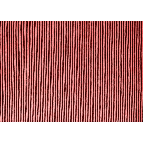 Ahgly Company Indoor Rectangle Abstract Red Modern Area Rugs, 4' x 6'