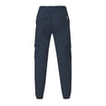 thumbnail image 2 of KaLI_store Men Sweatpants Men's Pants Hiking Sweat Pants Fitness Drawstring Casual Sweat Pants Navy,M, 2 of 4