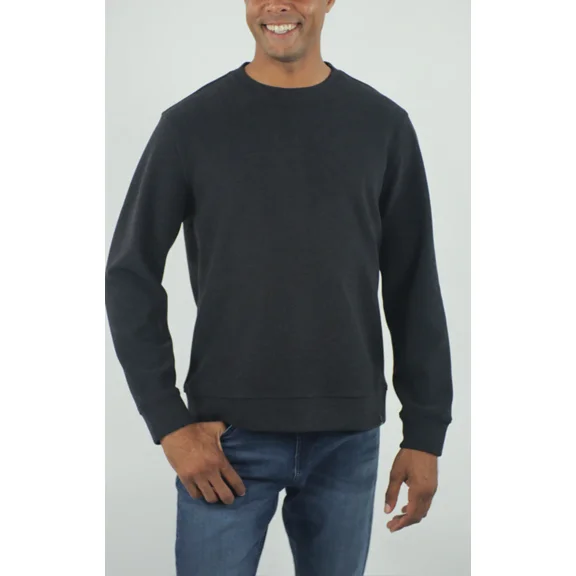 Jachs New York Mens Black Wool Blend Long Sleeve Crewneck Pullover 2XL