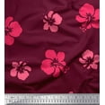 thumbnail image 1 of Soimoi Japan Crepe Satin Fabric Artistic Flower Print Sewing Fabric Yard 42 Inch Wide, 1 of 1
