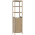 thumbnail image 1 of Armoire Tour en Lin 16 Pouces x 63 Pouces - avec Porte Simple, Marron, 1 of 2