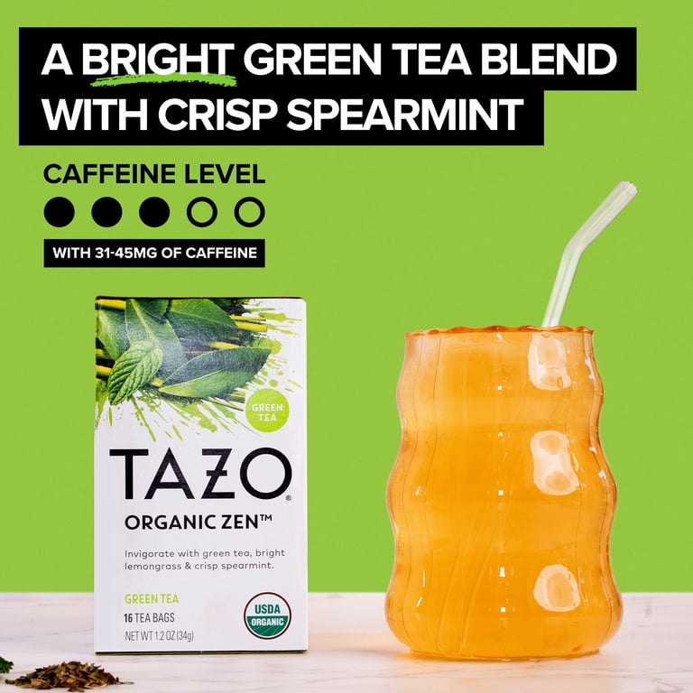 TAZO Organic Zen Green Tea Bags, Fair Trade Certified