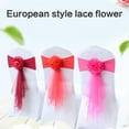 thumbnail image 4 of BELOWSYALER Luxurious Chair Decoration Bows, Stretchable Spandex Chair Sashes Bows for Event Seating Decoration, 4 of 9