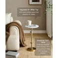 thumbnail image 2 of Mesa para bebidas de mármol de altura ajustable Goodinough White Marble, 2 of 7