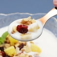 thumbnail image 3 of Cuchara de postre con mango corto reutilizable, tenedor, herramientas de cocina de acero inoxidable, cuchara para niños pequeños, 4 Uds., 3 of 5