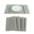 thumbnail image 4 of Uxcell Heat Resistant Removable Table Woven Placemats Gray 4Pack, 4 of 7