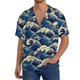 thumbnail image 1 of Fotbe Japanese Water Wave Camisa Estampada de Manga Corta para Hombre, Casual de Verano, Estilo Playero, Sin Arrugas-Large, 1 of 5