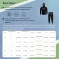 thumbnail image 7 of Aislor Men Heavy Duty Sauna Sweat Suit PVC Hooded Shirt and Trousers Weight Loss Slimming Tracksuit Black M, 7 of 7