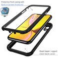 thumbnail image 2 of Seacosmo iPhone XR Case, [Built-in Screen Protector] Full Body Clear Bumper Phone Case Rugged Shockproof Protective, 2 of 5