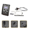 thumbnail image 2 of Black Plastic Guitar Pickup Equalizer Set for Guitar with Durable Cable 4 Bands, 2 of 9