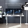 thumbnail image 5 of VIVO Electric Dual Motor 71” x 30” Standing Desk, White Top, White Frame, 5 of 8