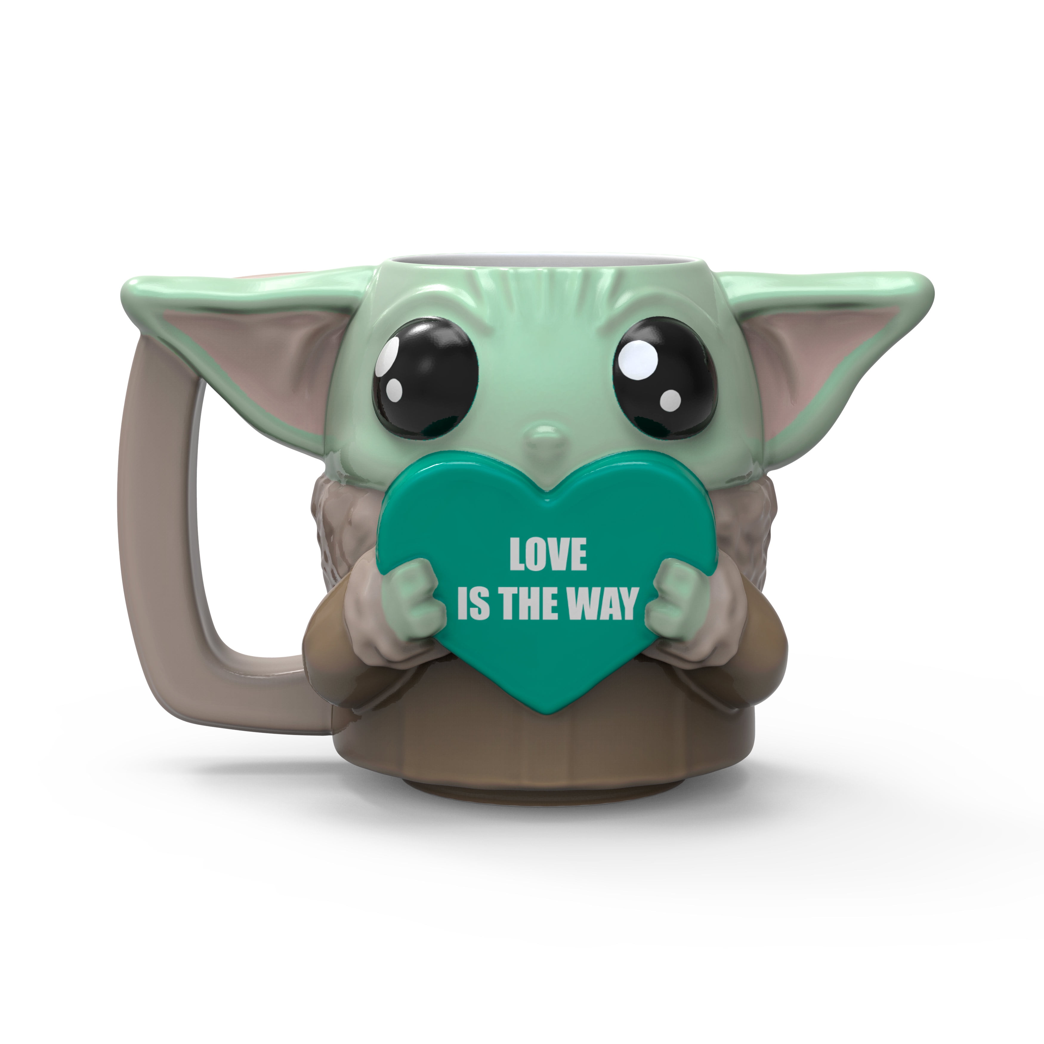 Zak Designs Star Wars The Mandalorian Valentine Mug, Baby Yoda