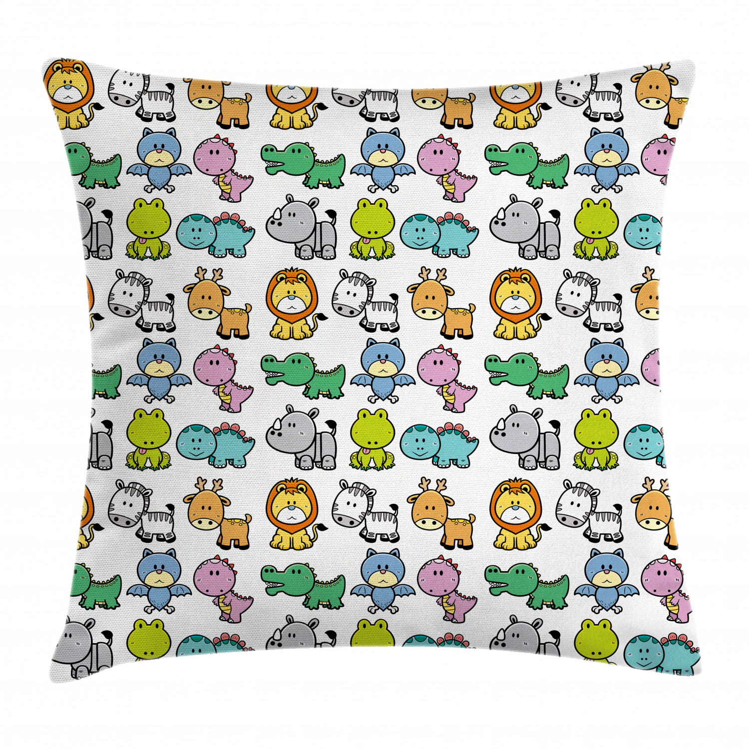 Multicolor Animal Cute Designs Just A Boy Who Loves Bats Throw Pillow 18x18