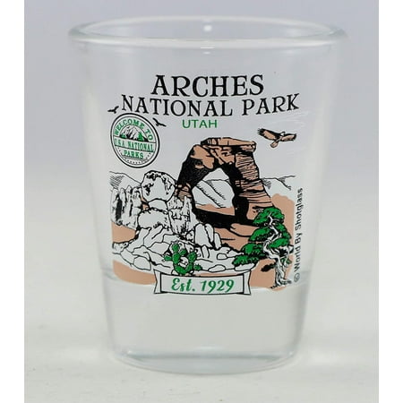Arches Utah National Park Series Collection shot glass