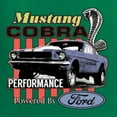 thumbnail image 6 of Wild Bobby, Mustang Cobra Performance Ford Cars and Trucks Women Slim Fit Junior Tee, Kelly, Small, 6 of 6