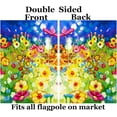 thumbnail image 2 of Spring Summer Poppies Daisy Oil Painting Flowers Garden Yard Flag 28 x 40 Inch, Double Sided Outdoor Decorative Welcome Flags Banners for Home House Lawn Patio, 2 of 4