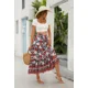 thumbnail image 4 of TEELYNN Boho Casual algodón rayón estampado floral faldas mujeres vintage cintura alta A-line falda verano playa ropa señoras falda mujer, 4 of 5