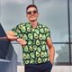 thumbnail image 4 of Balery Avocado Heart Camisa Polo de Hombre con Estampado, de Manga Corta y Tejido Medio, Camisa Tipo Golf Polo-Large, 4 of 6