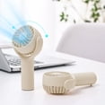 thumbnail image 1 of ABPWLY Three Gears Silent Fan 1500mAh High Wind Power Handheld Fan Portable Silent Fan USB Charging with Hanging Rope Desktop Small Fan for Outdoor Office Home Clearance Fan for Bedroom Canada Days, 1 of 6
