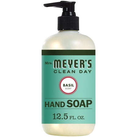 (3 Pack) Mrs. Meyer's Liquid Hand Soap, Basil, 12.5