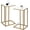 Gold, variant on C Shaped Side Table Set of 2, Skinny Sofa Table for Sofa and Bed, Couch Tables That Slide Under, Small End Tables for Living Room, Bedroom or Small Spaces, Rustic Brown