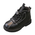 thumbnail image 2 of Fozruso Fashion Autumn Children Girls Sports Shoes Flat Thick Bottom Non Easy To Wear PU Upper Comfortable Boots,Winter Boots Sizes 10 Little Kid(3.5-4 Years), 2 of 6