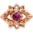 thumbnail image 2 of Body Candy Womens 20G 6mm 316L Steel Nose Ring Octogram Star Nose Stud Nose Bone 1/4, 2 of 7