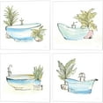 thumbnail image 1 of Great Art Now Tub Blue by Chris Paschke 4 Piece Canvas Art Set Each 14W x 14H, 1 of 5