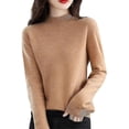 thumbnail image 1 of CashmereSweaterForWomen100%CashmereLightweightLongSleeveCrewNeckKnittedSweater, 1 of 4