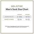 thumbnail image 2 of Gold Toe Men's Crew Socks Black 6-Pair Sock Size 10-13 Cotton Blend Slightly Imperfect, 2 of 4