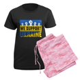 thumbnail image 5 of CafePress - We Support Ukraine Pajamas - Women's Short Sleeve Print T-Shirt and Pants Dark Cotton Pajama Set, 5 of 7
