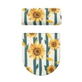 thumbnail image 4 of HELLHERO 2 Pack Toilet Protector Cover Elastic Edge Polyester Fabric, Adjustable, Indoor Home, Sunflower Pattern, 4 of 7