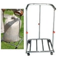 thumbnail image 6 of CUTICATE Bag Stand Support Bag Holder Practical Metal Load Bearing Portable Bag Stand Bagging Device for Garden Farmhouse Barbecue Home Yard Brake Wheel, 6 of 8
