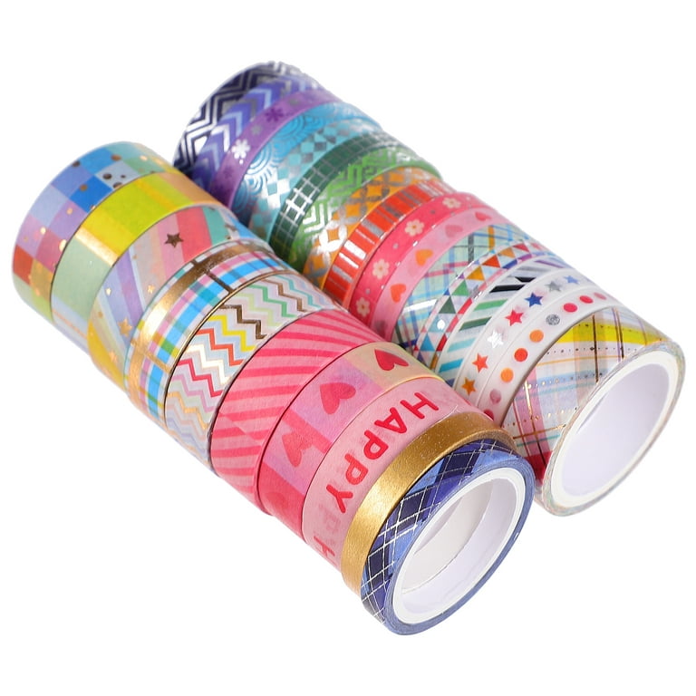 Uonlytech 12pcs Labeling Tape Masking Decorative Tape Decorative Craft Tape  Washi Masking Tape Adhesive Tape Roller Tape Arts Crafts Washi Tape Flower