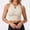 White, variant on Seamless Yoga Tank Tennis Top for Workout with Built-In Support for Everyday Home Gym and Fitness Activewear Purple M