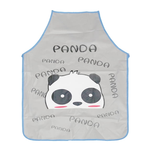 Lubelski Tablier Femme Sans Manches Résistant à l'Huile en PVC Imperméable Ajustable Facile à Porter Tablier Éléphant Panda pour Cuisine