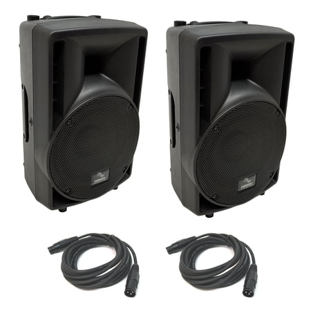 (2) Harmony Audio HA-C8A Pro DJ 8  Powered 300W PA Speaker & (2) 15FT XLR Cable price history on PriceWatchPro