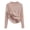 Khaki, variant on Women' Fleece Sherpa Lined Sweater Mock Neck Long Sleeve Thermal Shirt Fall Winter Fuzzy Knit Jumper Tops