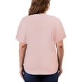 thumbnail image 5 of DDLUYY 3 Pack Women’s Plus Size Tops Tunic Short Sleeve V Neck Shirts Casual Soft Blouse 1X-5X, 5 of 8