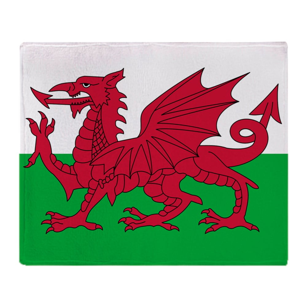 CafePress Welsh Flag Of Wales Soft Fleece Throw Blanket, 50"x60"...