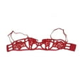 thumbnail image 2 of Victoria's Secret Very Sexy Strappy Unlined Balconet Bra Red Applique Floral Cup Size 36C NWT, 2 of 2