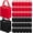 Red Black, variant on 36 Pcs Pink Gift Bags Bulk Woven Pastel Pink Gift Bags with Handles Reusable Party Favor Goodie Bulk, Pastel Rainbow Color Tote Bag for Women Wedding Birthday Bridal Shower Decoration