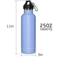 thumbnail image 3 of 25 ounce Stainless Steel Vacuum Water Bottle Double Wall Insulated Thermos for Sports and Daily Use Leak Proof Bottle BPA free With Plastic Lid Skyblue, 3 of 6