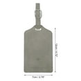 thumbnail image 2 of Unique Bargains 1 Pc Airplane Luggage Tag for Travelling Gray Polyurethane, 2 of 5