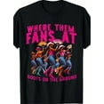 thumbnail image 1 of A Pure Cotton Black T-Shirt with a Large Pattern of a Woman Dancing with a Fan, Fashionable and Simple, The Top is Suitable for Summer, 1 of 6