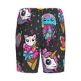 thumbnail image 5 of Gaeub Cat Icecream Printed Men's Short Pajama Pants, Lightweight Lounge & Sleep Bottoms Keep You Cool - 3X-Large, 5 of 9
