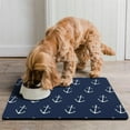 thumbnail image 2 of Beach Beacon Nautical Summer Dog Food Mat – Coastal Marine Pet Feeding Mat 16x24, Non-Slip, Absorbent, Quick Dry, Waterproof, Easy Clean, 2 of 6